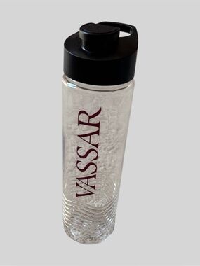New Vassar College Clear Plastic Water Bottle